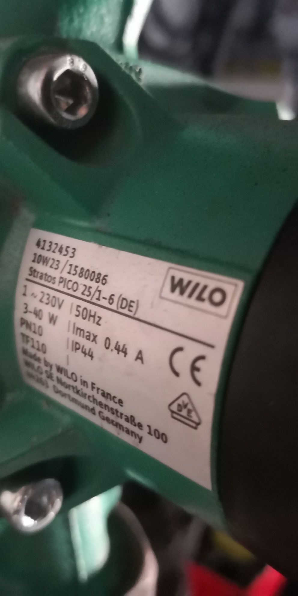 Pompka wody CO Wilo 25/1-6 France elektroniczna pełna regulacja