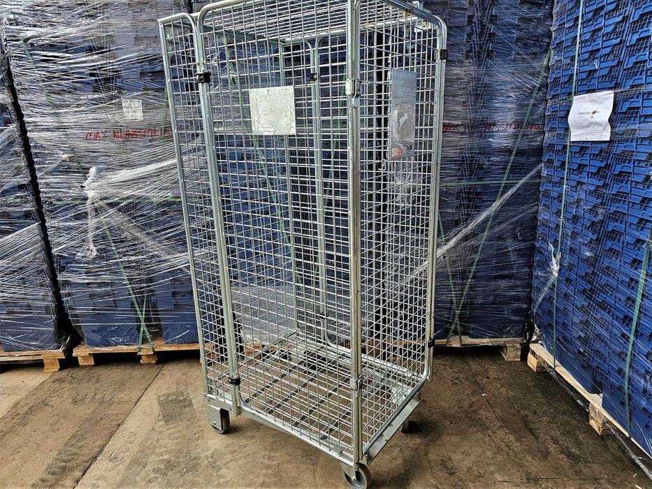 Wózek Magazynowy Transportowy Kurierski Kosz Siatkowy Rollkontener Box