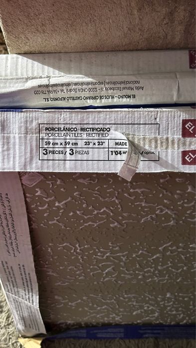 Padua Blanco Rect. 58x58 płytki z wzorem stracciatella