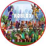 Opłatek na tort Urodziny Roblox