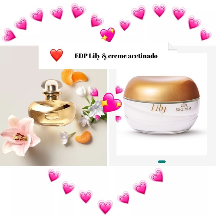 Eau de Parfum lily e creme acetinado