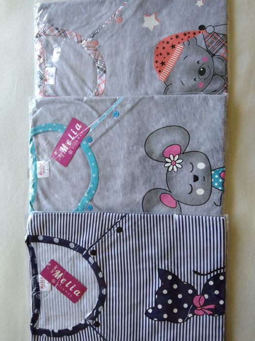 Koszula L ciążowa nocna piżama do karmienia odpinana rozpinana na boki