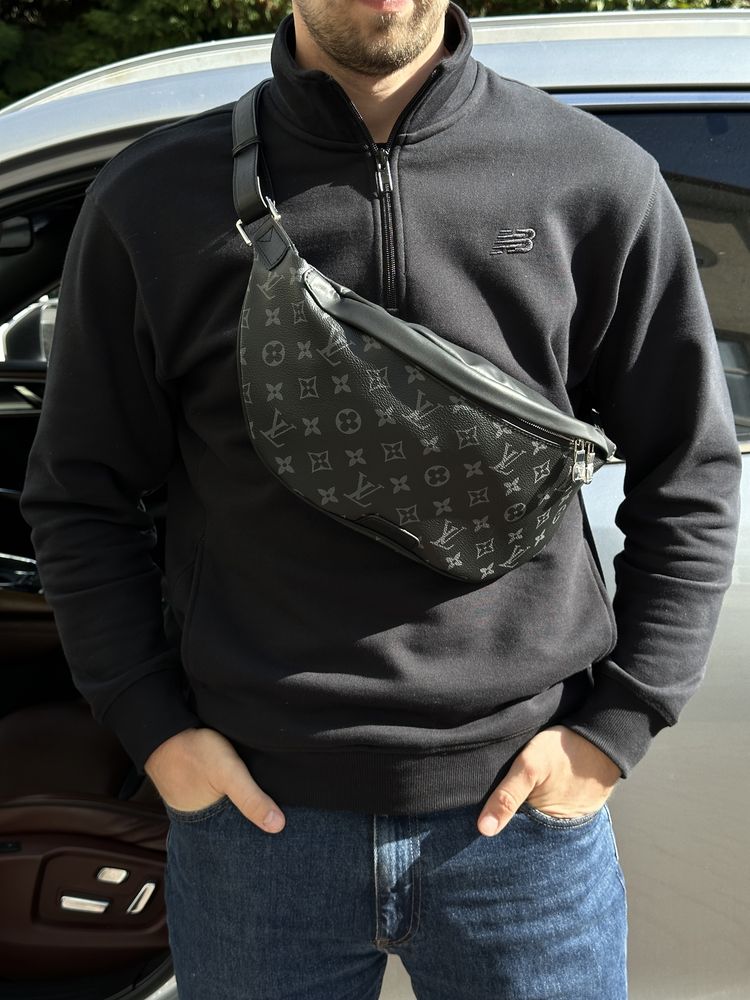 Чоловіча сумка Louis Vuitton мужская сумка бананка мессенджер барсетка