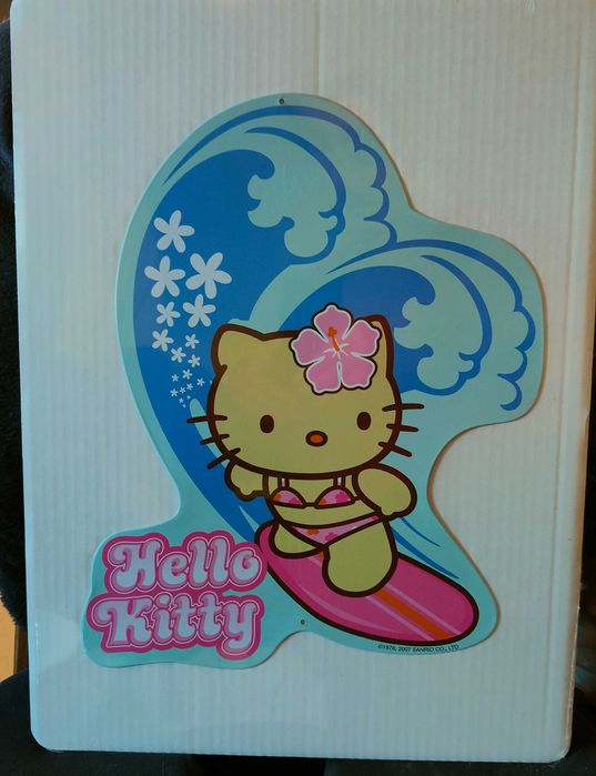 Hello Kitty - Placa em Metal  (8 desenhos - 10€ cada se quiser todas)