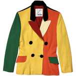 Moschino Cheap & Chic Vintage Marynarka Blazer Damska Colorblock