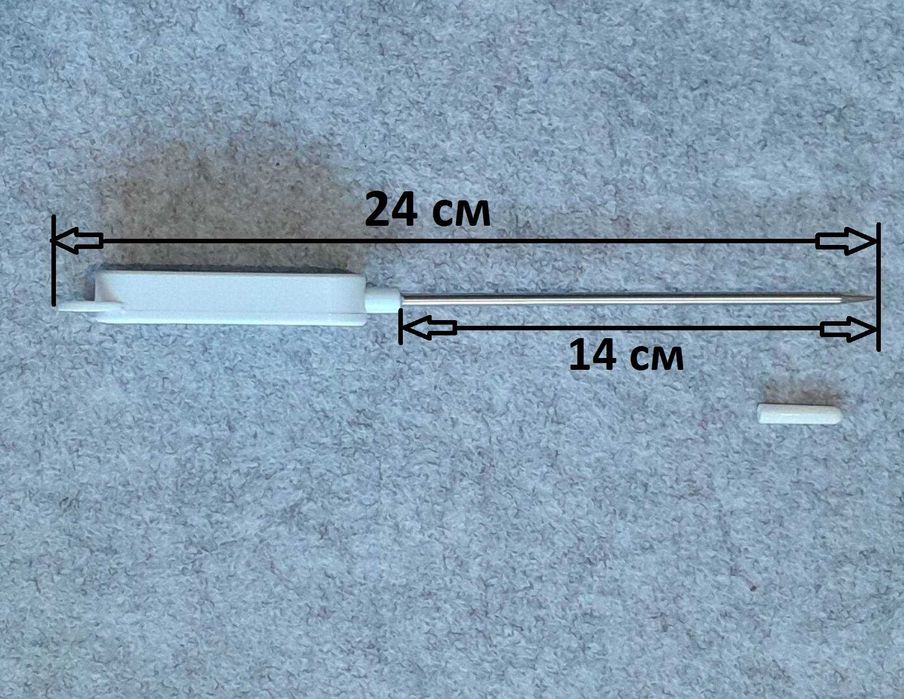 Термометр кухонний -50 +300 градусів харчовий зонд з батарейкою