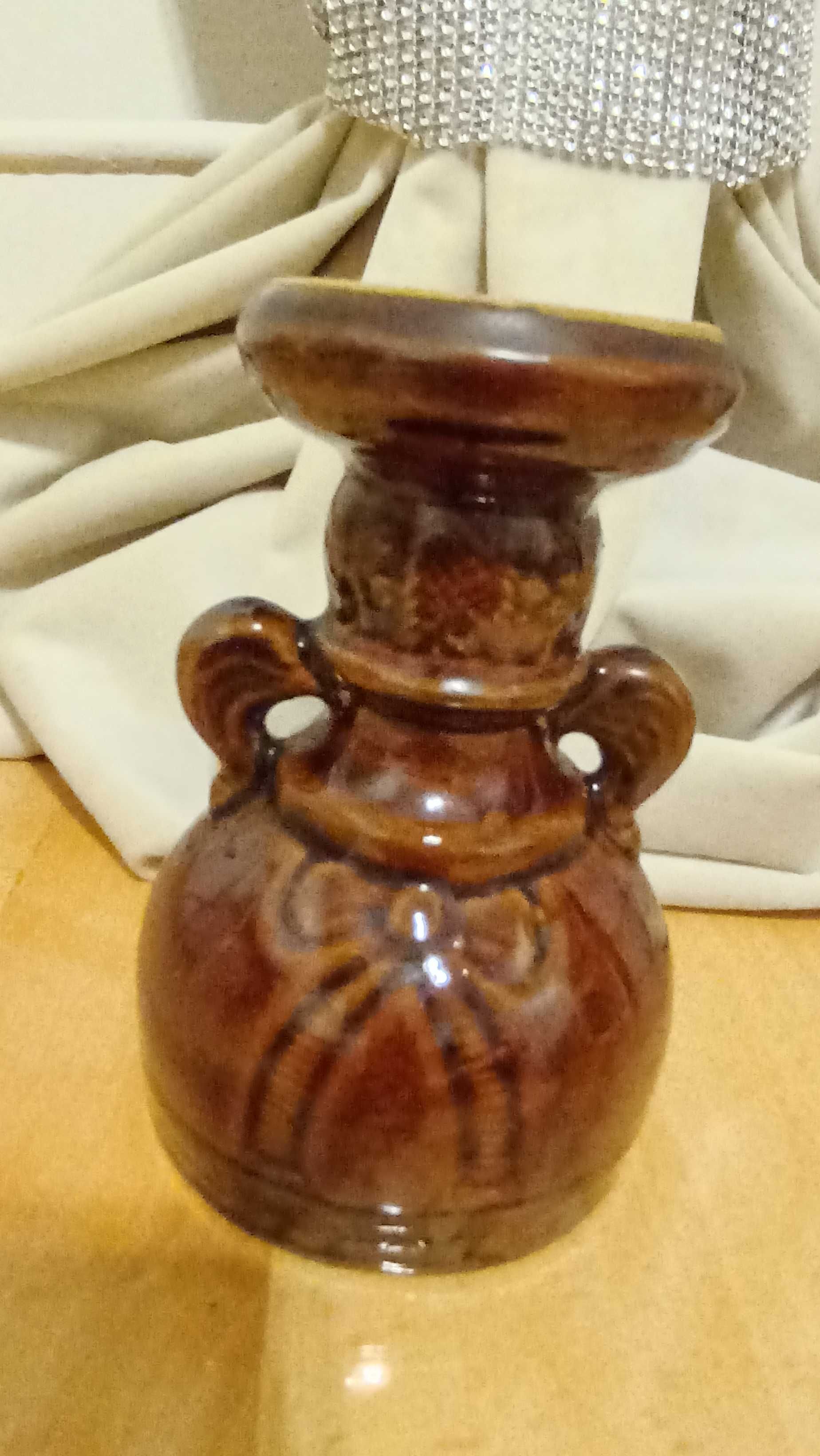 Ceramiczny świecznik ala meksykanka
