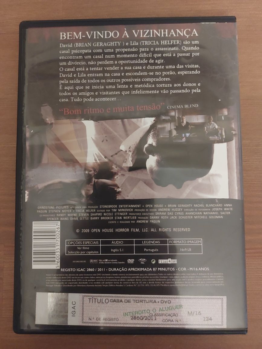 DVD " Casa de Tortura " (Bom Estado)