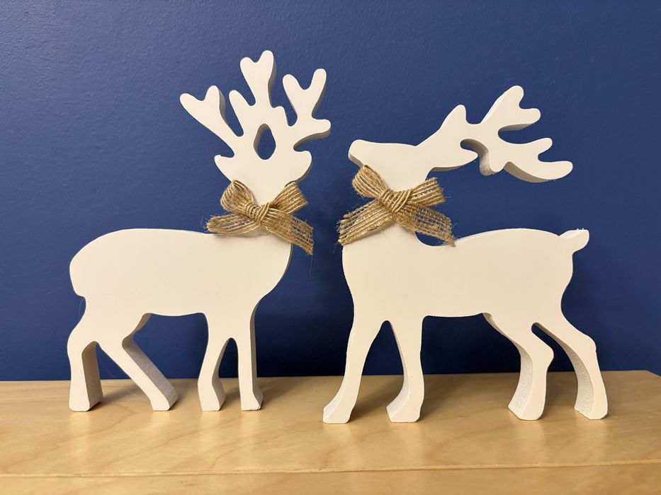 Drewniane reniferki