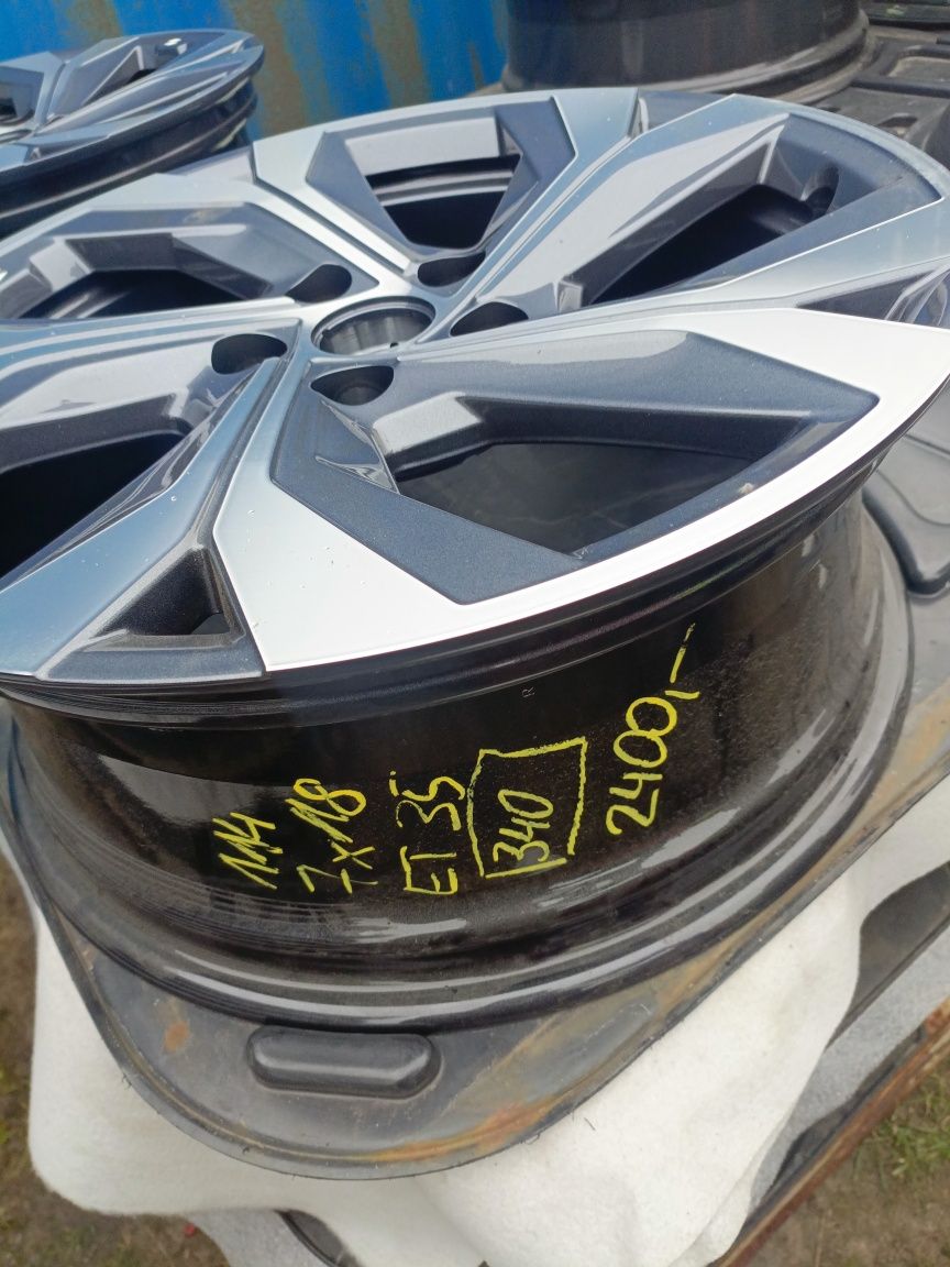 Nowe felgi aluminiowe oryginalne Renault 5x114,3 et35 7jx18