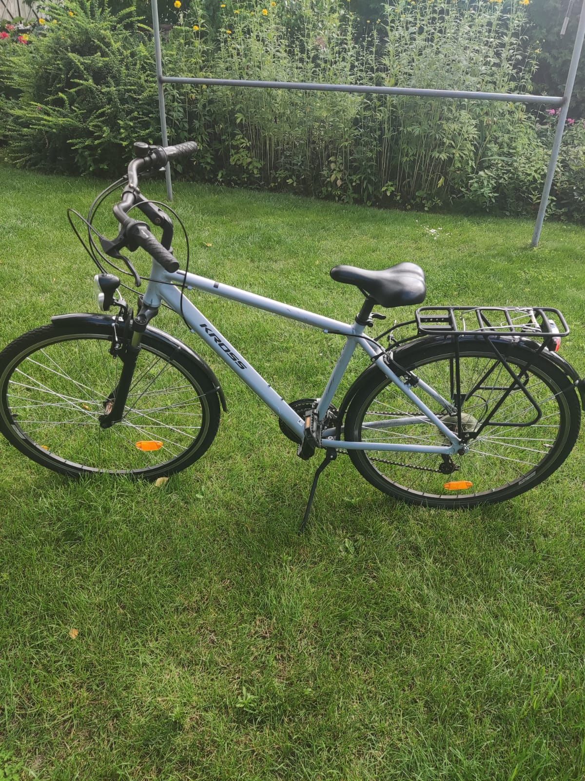 Rower trekkingowy KROSS Trans 1.0 M17 28 cali męski Szaro-czarny