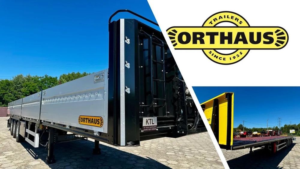 Orthaus Naczepa Burtowa / Platforma / Mocna Podłoga / Do odbioru z Placu !!  Naczepa / Burtowa / Platforma / 10 lat Gwarancjii / STOCK !!