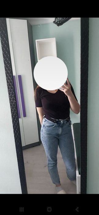 Pasek dwustronny czarny Shein 65cm