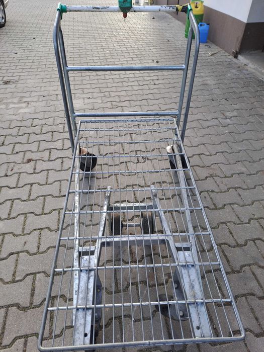 Wózek platforma sklepowy marketowy mocny
