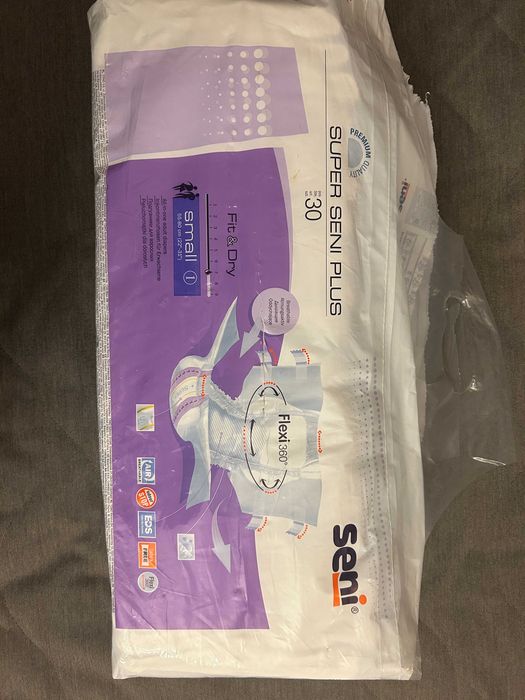 Seni Super Plus, pieluchomajtki dla dorosłych, rozmiar S, 20 szt.