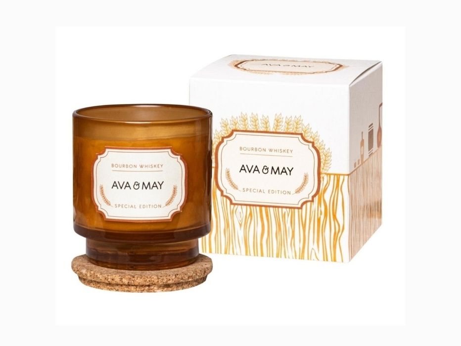 Świeca zapachowa 200g Ava & May - BOURBON WHISKEY