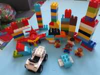 Lego Duplo - samolot, samochód, ludziki i klocki