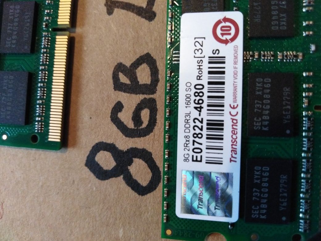 8Gb DDR3L оперативная память для ноутбука 2Rx8 DDR3L 1600 SD