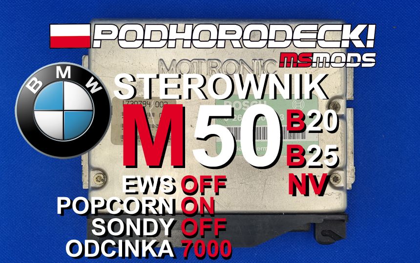 Sterownik BMW M50B20 / M50B25 NV bez EWS możliwy POPCORN Sondy off