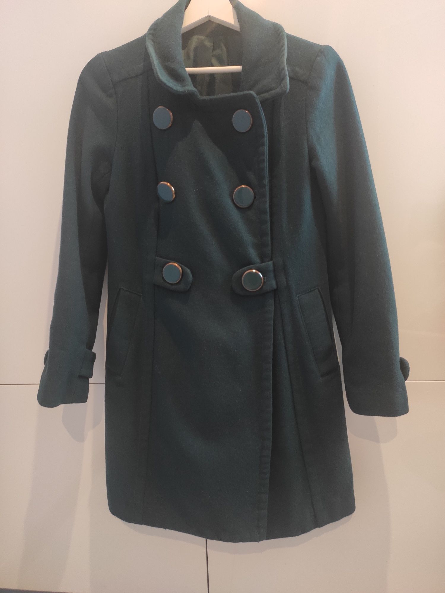 Płaszcz H&M XS 34 z wełną