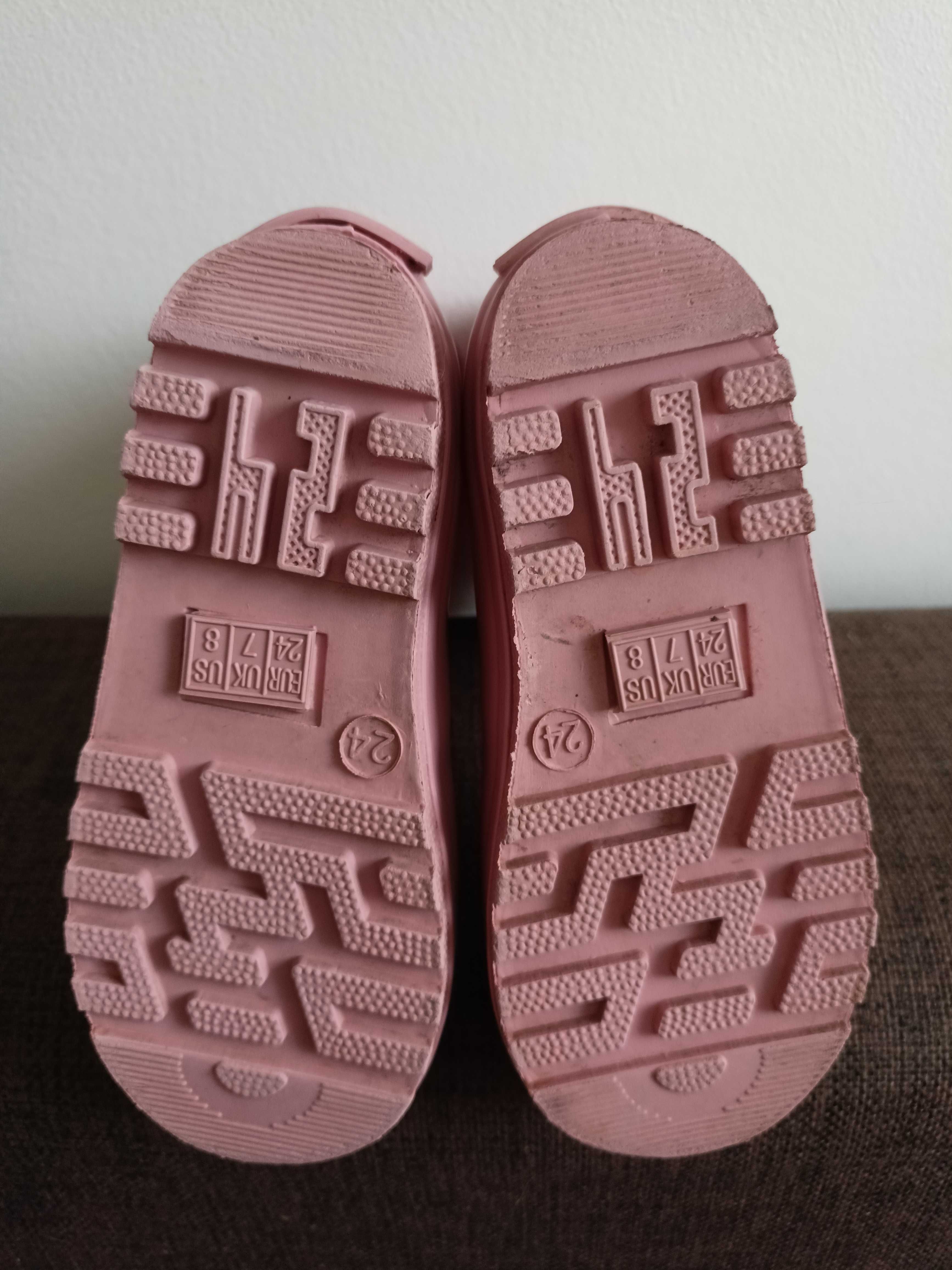 Kalosze dziecięce ze ściągaczem Playshoes Barefoot Rozmiar 24