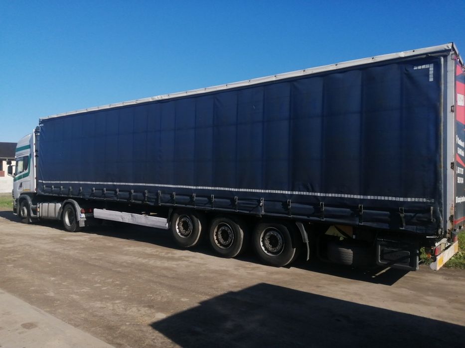 Naczepa Krone, oś podwieszana