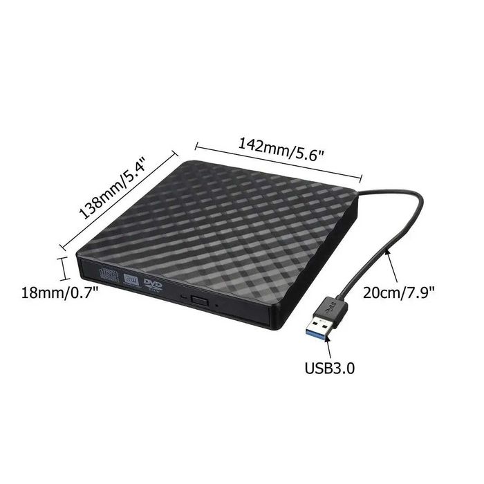 Привод внешний пишущий USB 3.0 DVD-RW CD-RW. НОВЫЙ!