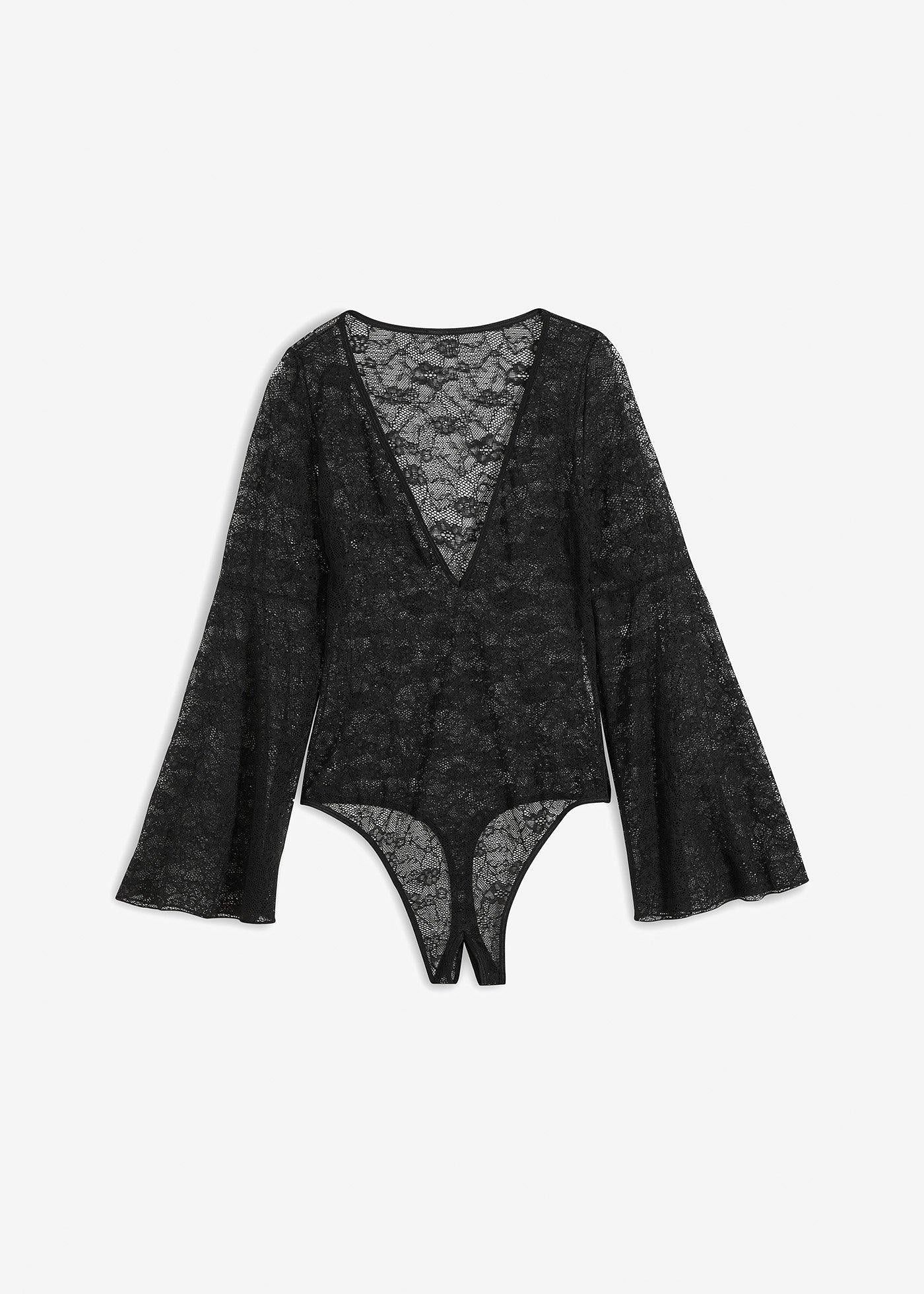 Venus body ze stringami ouvert koronkowe czarne r.44/46
