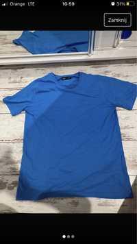 t-shirt niebieski luźny oversize sinsay xs nowa