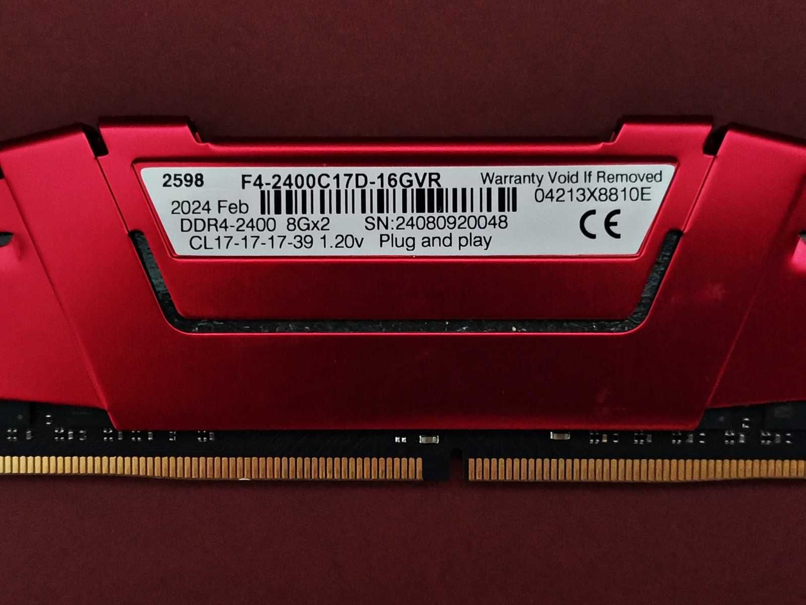 DDR4 8GB G.SkiLL RipJawsV 2400 -Komputer