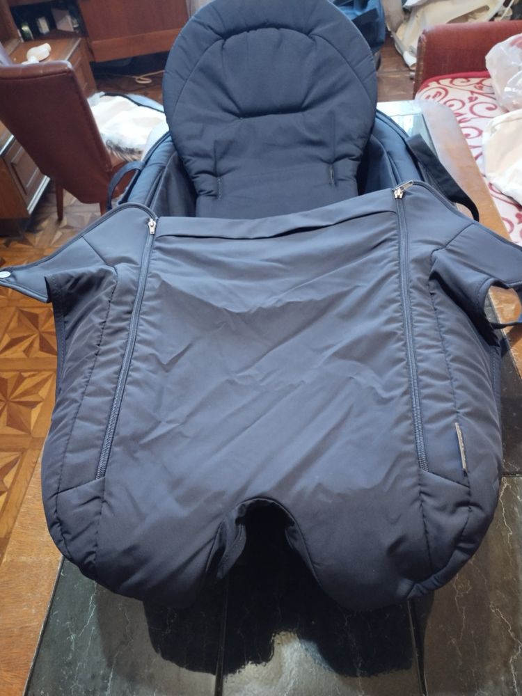 Коляска Stokke 3в1, blue, бу