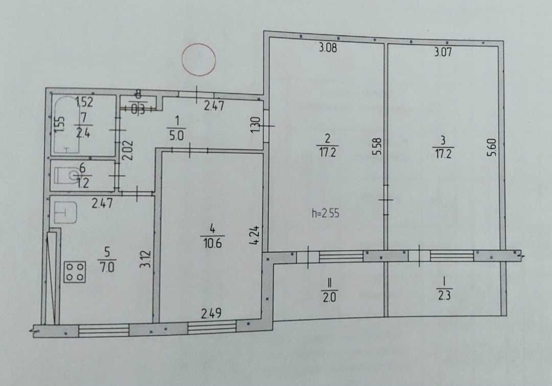 Продаж 3-к квартири Дніпровське шосе ж/м Довгинцево поруч Ласточка