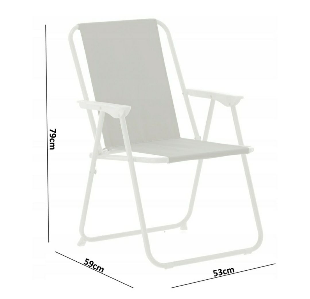Складний стілець Крісло розкладні Сірий колір Шезлонг