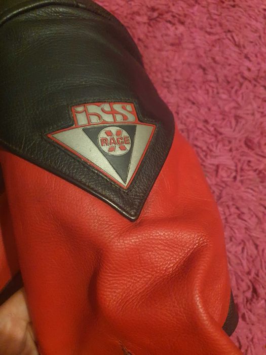 Casaco Motard em pele IXS tamanho 48 - S/M