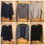 Zestaw skladajacy sie z 6- swetrów zara,dorothy perkins, reserved