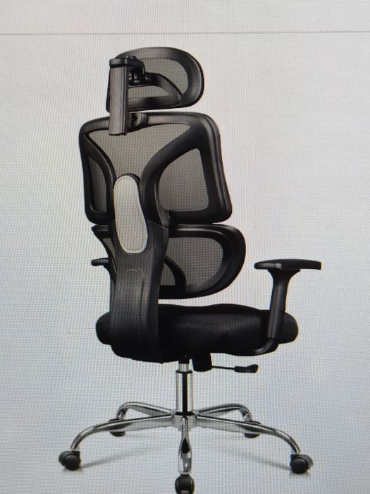 Fotel biurowy czarny ergonomiczny