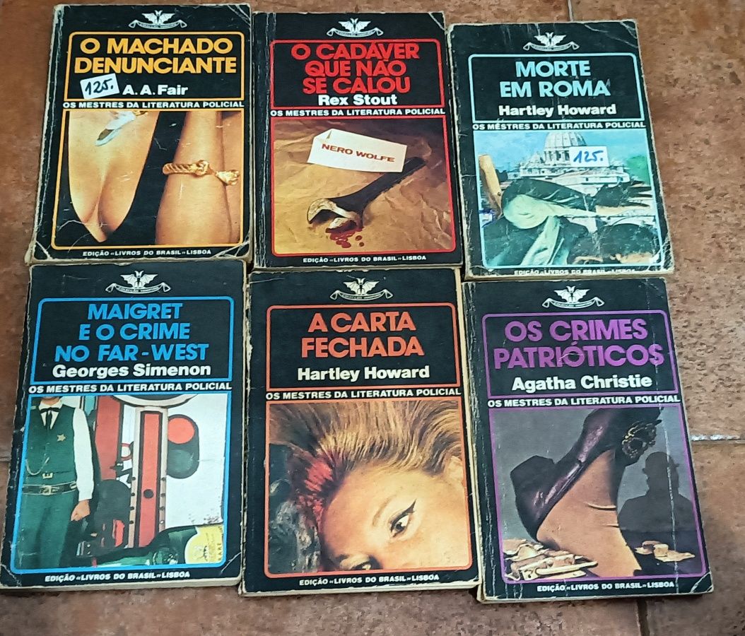 Lote de livros Políciais