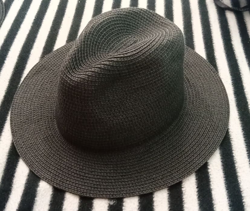 Chapéu tipo palhinha preto tam.58