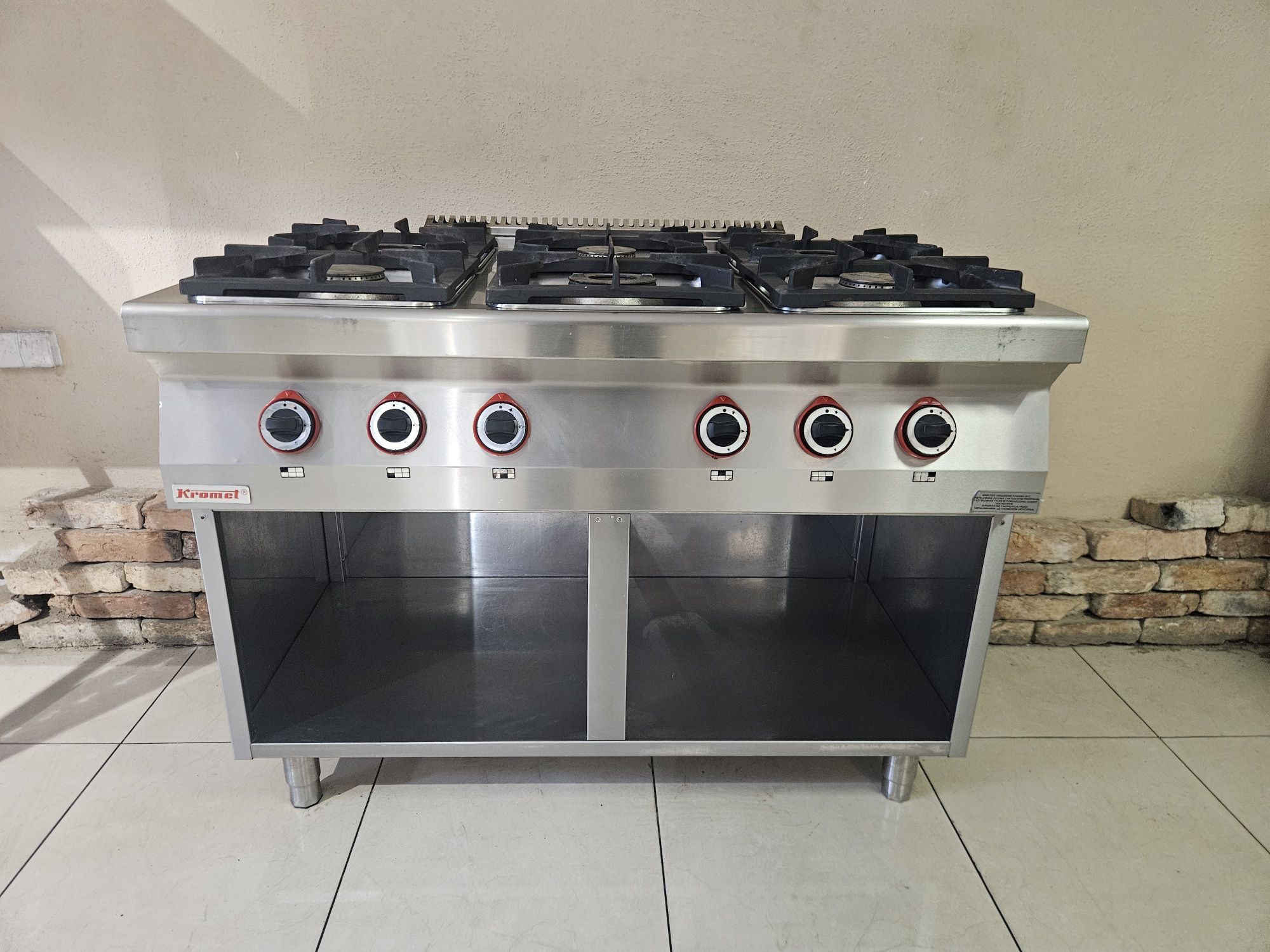 Kuchnia gazowa Kromet 700.KG-6  36KW jak nowa!