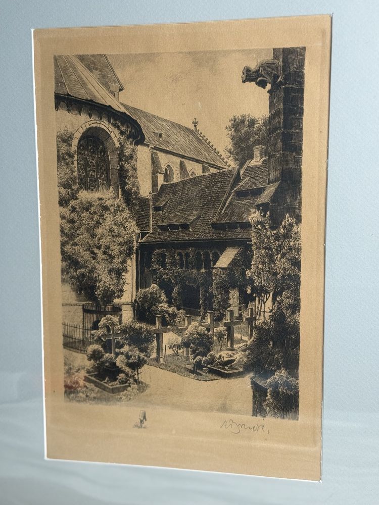 Akwaforta grafika Albrecht Bruck