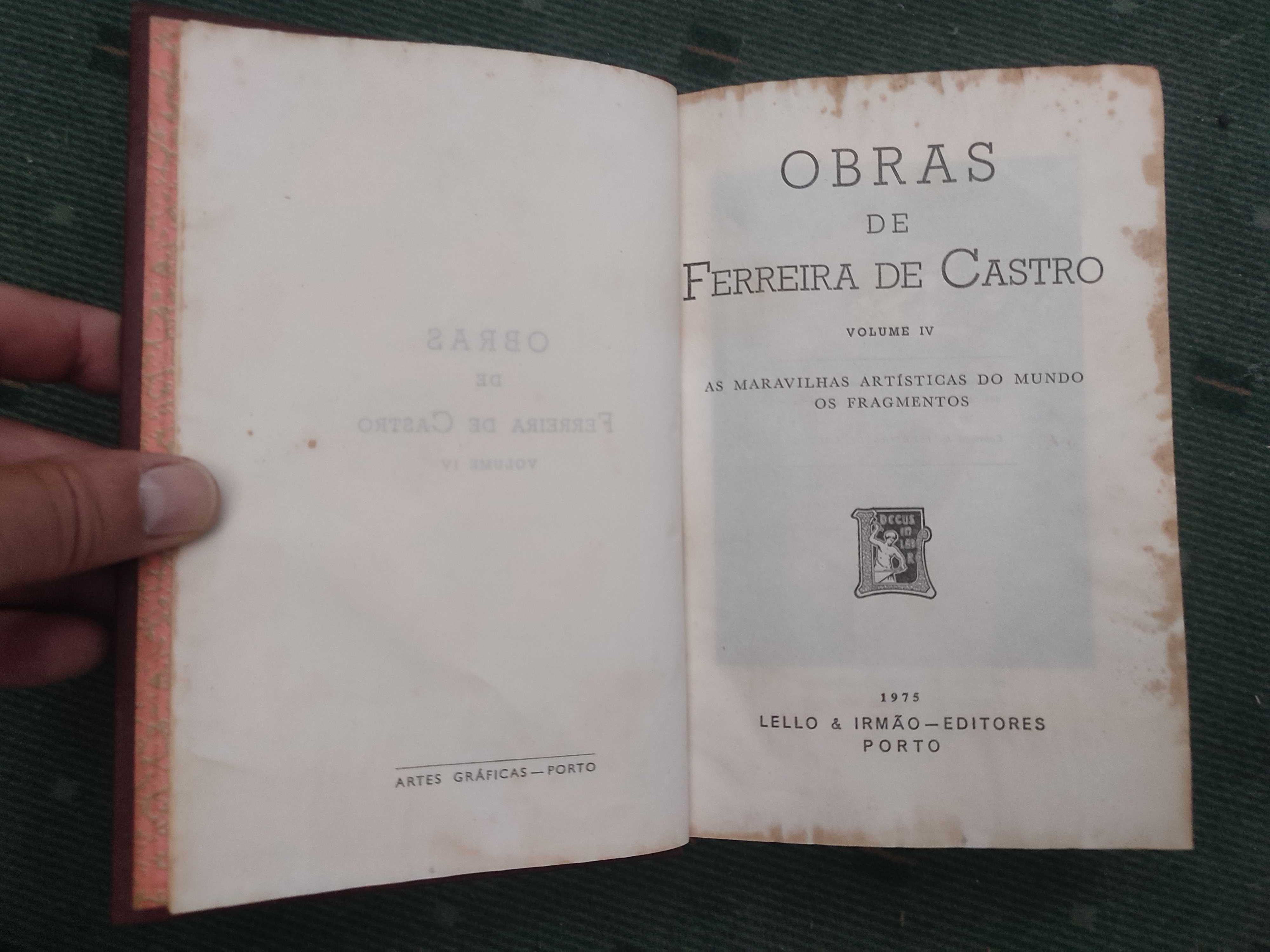 Ferreira de Castro As Maravilhas Artisticas do Mundo Os Fragmentos