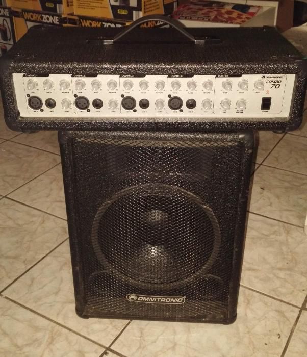 Omnitronic zestaw COMBO 70 okablowanie