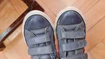 Szare Skórzane trampeczki Converse rozm. 27