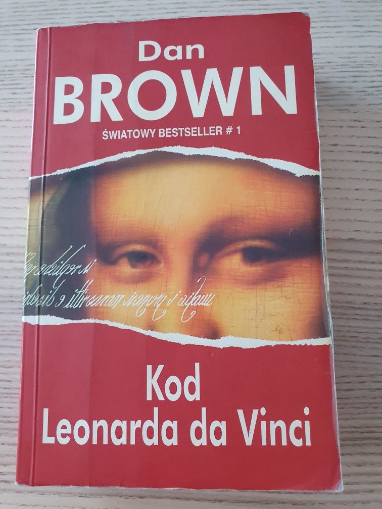 Książka, Dan Brown  "Kod Leonarda da Vinci"