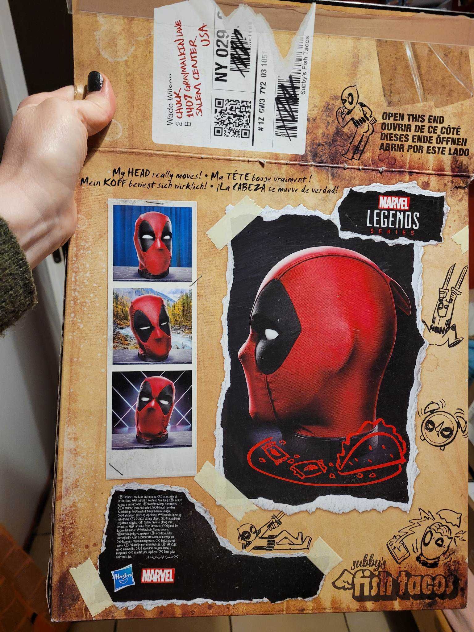 Hasbro Marvel Legends Deadpool głowa interaktywna