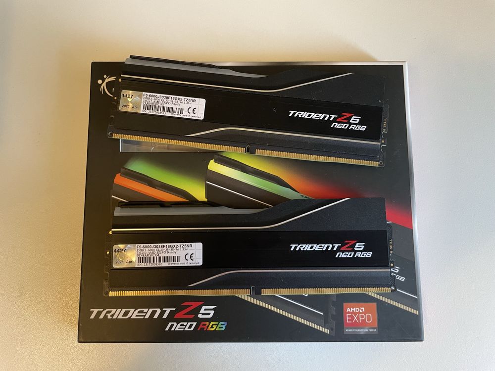 G.Skill RGB Trident Z Neo 32gb (2x16gb) RGB 6000 Mhz CL30 ddr 5