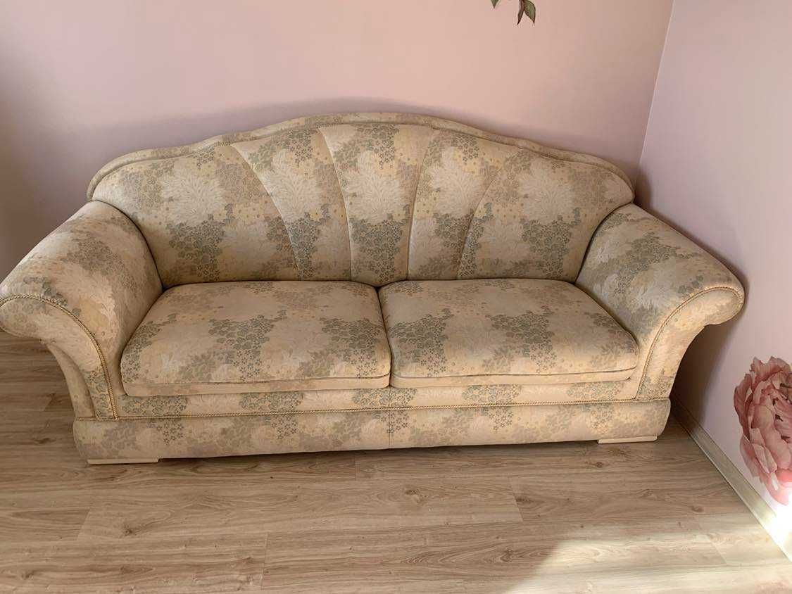Stylowa sofa + dwa fotele