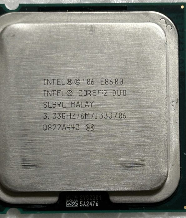 Intel Core 2 Duo E8600  Socket 775
