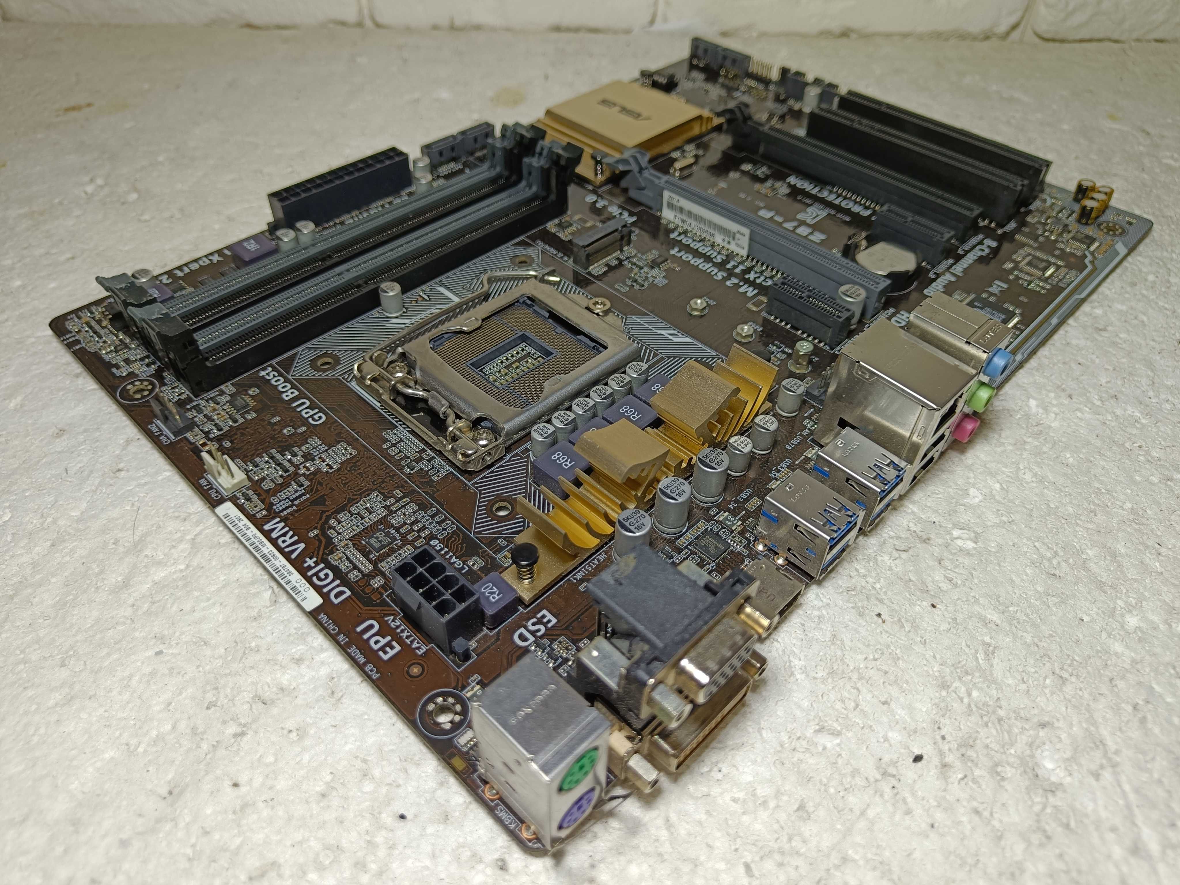 Материнська плата ASUS Z97-P LGA1150 з M2 слотом під SSD під i7 4790K