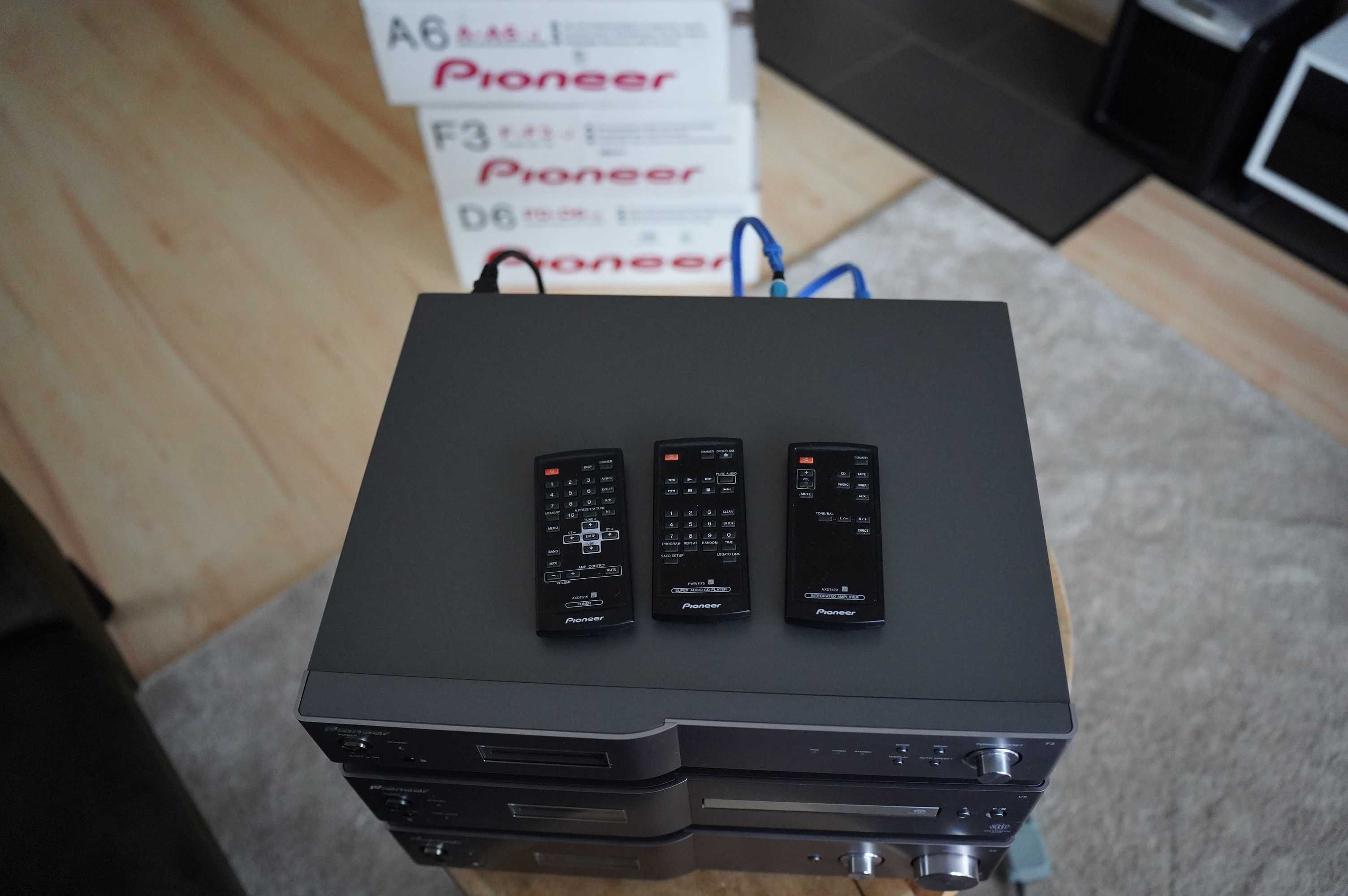 Audiofilski zestaw Pioneer A-A6 F-F3 PD-D6 kable Oehlbach kartony +++